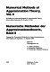 Numerical methods of approximation theory. 8, 8 : Workshop selection from papers : Oberwolfach, 28.09.1986-04.10.1986.