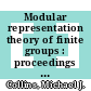 Modular representation theory of finite groups : proceedings of a symposium held at the University of Virginia, Charlottesville, May 8-15, 1998 [E-Book] /