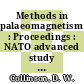 Methods in palaeomagnetism : Proceedings : NATO advanced study institute on palaeomagnetic methods : Newcastle, 01.04.1964-10.04.1964 /
