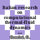 Italian research on computational thermal-fluid dynamics / [E-Book]