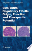 CD4+CD25+ Regulatory T Cells: Origin, Function and Therapeutic Potential [E-Book] /