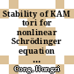 Stability of KAM tori for nonlinear Schrödinger equation [E-Book] /