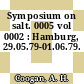 Symposium on salt. 0005 vol 0002 : Hamburg, 29.05.79-01.06.79.