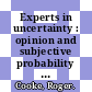 Experts in uncertainty : opinion and subjective probability in science [E-Book] /