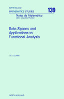 Saks spaces and applications to functional analysis [E-Book] /
