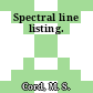 Spectral line listing.
