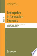 Enterprise Information Systems [E-Book] : 10th International Conference, ICEIS 2008, Barcelona, Spain, June 12-16, 2008, Revised Selected Papers /