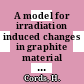 A model for irradiation induced changes in graphite material properties [E-Book] /