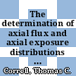 The determination of axial flux and axial exposure distributions in the HWCTR: [E-Book]