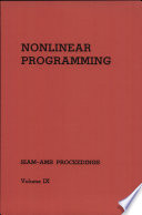 Nonlinear programming : Applied mathematics : proceedings of a symposium : New-York, NY, 23.03.75-24.03.75.