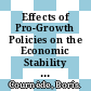 Effects of Pro-Growth Policies on the Economic Stability of Firms, Workers and Households [E-Book] /