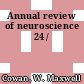 Annual review of neuroscience 24 /