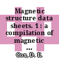 Magnetic structure data sheets. 1 : a compilation of magnetic structures /