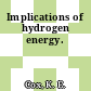 Implications of hydrogen energy.