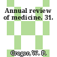 Annual review of medicine. 31.
