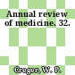 Annual review of medicine. 32.