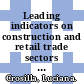 Leading indicators on construction and retail trade sectors based on ISAE survey data [E-Book] /