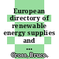European directory of renewable energy supplies and services 1993 /