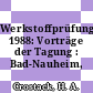 Werkstoffprüfung. 1988: Vorträge der Tagung : Bad-Nauheim, 01.12.88-02.12.88.