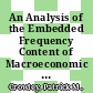 An Analysis of the Embedded Frequency Content of Macroeconomic Indicators and their Counterparts using the Hilbert-Huang Transform [E-Book] /