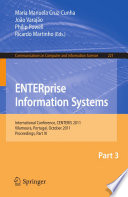 ENTERprise Information Systems [E-Book] : International Conference, CENTERIS 2011, Vilamoura, Portugal, October 5-7, 2011, Proceedings, Part III /