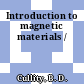 Introduction to magnetic materials /