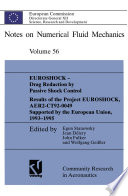 EUROSHOCK - Drag Reduction by Passive Shock Control [E-Book] : Results of the Project EUROSHOCK, AER2-CT92-0049 Supported by the European Union, 1993 – 1995 /