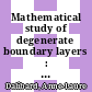 Mathematical study of degenerate boundary layers : a large scale ocean circulation problem [E-Book] /