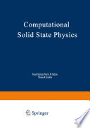 Computational Solid State Physics [E-Book] : Proceedings of an International Symposium Held October 6–8, 1971, in Wildbad, Germany /