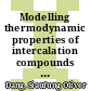 Modelling thermodynamic properties of intercalation compounds for lithium ion batteries /