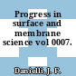 Progress in surface and membrane science vol 0007.