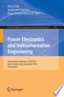 Power Electronics and Instrumentation Engineering [E-Book] : International Conference, PEIE 2010, Kochi, Kerala, India, September 7-9, 2010. Proceedings /