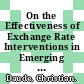On the Effectiveness of Exchange Rate Interventions in Emerging Markets [E-Book] /