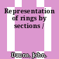 Representation of rings by sections /