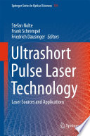Ultrashort Pulse Laser Technology [E-Book] : Laser Sources and Applications /