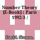 Number Theory [E-Book] : Paris 1992-3 /