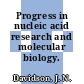Progress in nucleic acid research and molecular biology. 13.