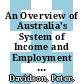 An Overview of Australia's System of Income and Employment Assistance for the Unemployed [E-Book] /
