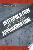 Interpolation and approximation /