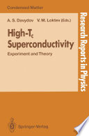 High-Tc Superconductivity [E-Book] : Experiment and Theory /