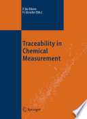 Traceability in chemical measurement [E-Book] /