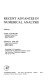 Recent advances in numerical analysis: symposium: proceedings : Madison, WI, 22.05.78-24.05.78.