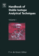 Handbook of stable isotope analytical techniques. 1 /
