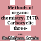 Methods of organic chemistry. E17D. Carbocyclic three- membered and four- membered ring compounds [Cycloprogenes Author index, compound index] : addiational and supplementary volumes to the 4th edition /