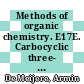 Methods of organic chemistry. E17E. Carbocyclic three- and four- membered ring compounds [Cyclobutanes] : addiational and supplementary volumes to the 4th edition /
