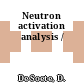 Neutron activation analysis /