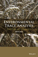 Environmental trace analysis : techniques and applications [E-Book] /