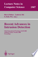 Recent Advances in Intrusion Detection [E-Book] : Third International Workshop, RAID 2000 Toulouse, France, October 2–4, 2000 Proceedings /
