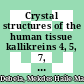 Crystal structures of the human tissue kallikreins 4, 5, 7, 10, characterisation of their substrate specifity and analysis of their various zinc inhibition mechanisms /