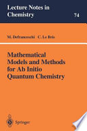 Mathematical models and methods for ab initio quantum chemistry /